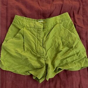Wilfred High Waist Green Shorts